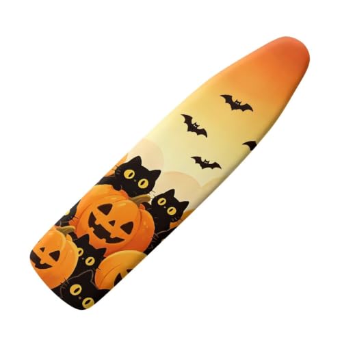 Bat Pumpkin Ironing Board Cover and Pad, Thick Scorch Resistant Padding Heavy Duty Iron Covers Standard Boards Iron Pad Covers Standard Boards - color: Bat Pumpkin5