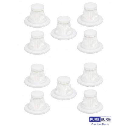 PUREBURG Replacement Filter Compatible with KMM LT-117C Handheld Car Vacuum Cleaner 9000Pa,10-Pack Washable HEPA Filter Air Clean Dust