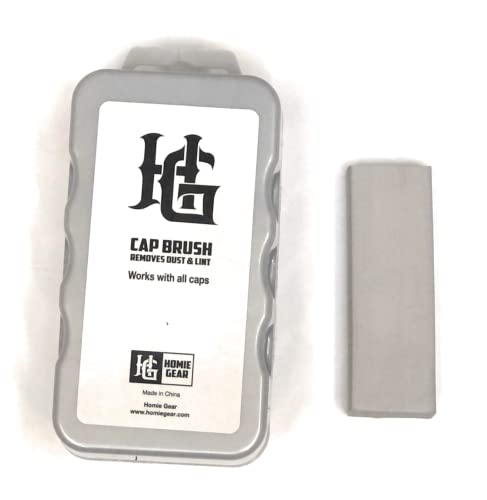 Homiegear Hat Cap Brush & Eraser Cleaning Kit | Ideal for All Hat Types | Removes Dirt, Lint, Dust & Tough Stains | Cap Cleaner Combination Kit of Brush & Eraser | Perfect hat cleaner for New Era Caps