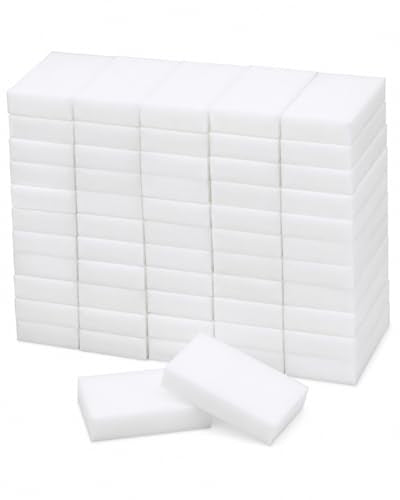 Magic Eraser, 50 Pack Magic Eraser Sponge Melamine Sponge Cleaning Eraser, Magic Erasers in Bulk Extra Durable Magic Sponges Eraser for Furniture, Bathroom, Bathtub, Sink, Floor, Baseboard