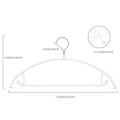 Nature Smile Non Slip PVC Coating Sweater Hangers,Dress Suit Coat Hangers,Shoulder Bump Free Golf T Shirts Clothes Hangers (White Color 20 Pack) - color: White, size: 20 Pack