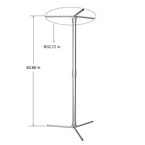 Aluminum Foldable Portable Clothes Drying Rack