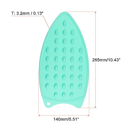 HARFINGTON Silicone Iron Rest Pad, Multipurpose Iron Hot Resistant Mat Iron Rest Plate for Ironing Board Hot Heat Resistant Steam Compact Mat, Turquoise - color: Turquoise