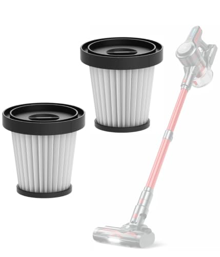 CHEBIO Washable HEPA Filter for A16 Cordless Vacuum Cleaner, Traps 99.97% of Dust Pollen Pet Dander, Compatible with CHEBIO A16 550W High-Power Motor Head, Accessories & Replacement Components，2 PCS