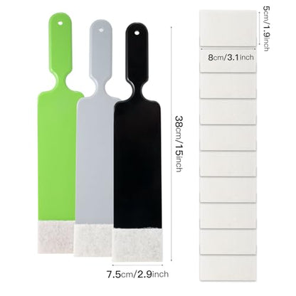 NEWISHTOOL Long Reach Auto Bulldozer Squeegee Mini Paddle Scrubber Tint Kit - color: All-3-colors