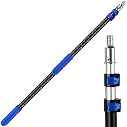 3.3-8 FT Telescopic Extension Pole Aluminum Paint Roller & Cleaning Pole - size: 8 Ft Blue