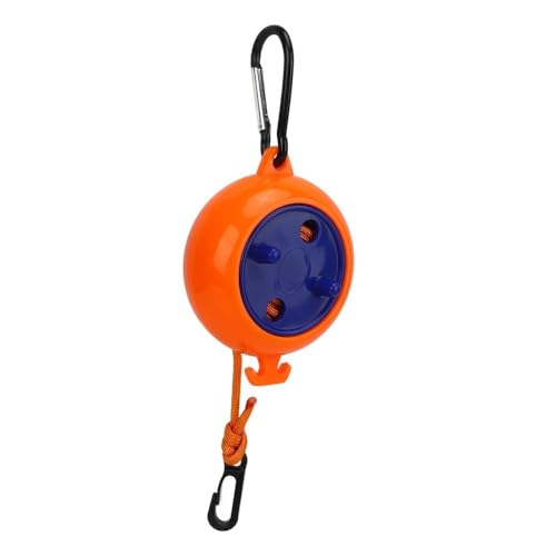 Clothesline Cord - Adjustable 10m Laundry Drying Rope with ABS Hooks for Camping, Hotel, Backyard, Indoor & Outdoor Use (Compact 10x7.5x4.5cm)‌