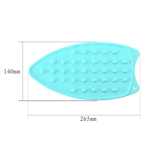 2Pack Silicone Iron Rest Pad, Thicker Series Hot Resistant Mat for Ironing Board, Easy to Use with Wall Hole and Multicolor for Home (Pink+Mint Green) - color: Pink+mint Green