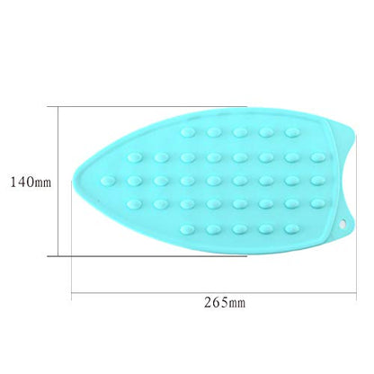 2Pack Silicone Iron Rest Pad, Thicker Series Hot Resistant Mat for Ironing Board, Easy to Use with Wall Hole and Multicolor for Home (Pink+Mint Green) - color: Pink+mint Green