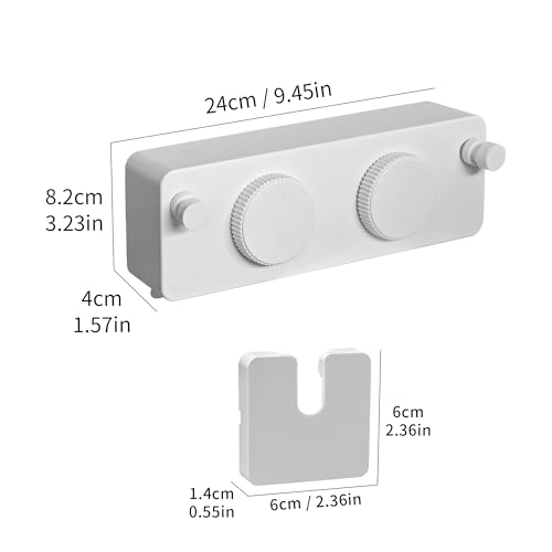 JOOM Retractable Clothesline Indoor, Dual 2 x 13.8 FT Clothes Lines, White - color: White Locking Update