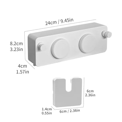 JOOM Retractable Clothesline Indoor, Dual 2 x 13.8 FT Clothes Lines, White - color: White Locking Update