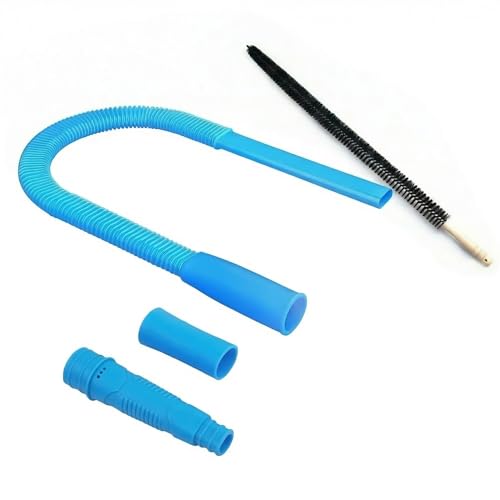 Upgraded Dryer Vent Cleaner Kit, Universal Dryer Vacuum Hose Attachment for All Vacuums, 31.5 Inch Flexible Hose for Deep Cleaning, Removes Lint & Clogs(Vacuum hose and brush)
