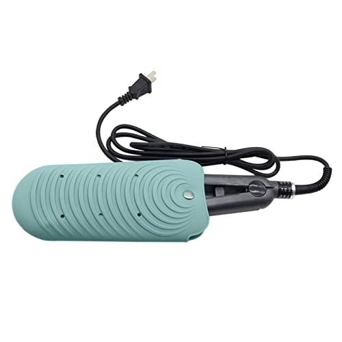 Heat Insulating Silicone Mat Pouch for Hair Styling Tools, Curling & Flat Irons Anti-Slip Travel Cover, Small Portable Straightener Pad for Curler Wands Storage, Hot Waver (Green) - color: Green