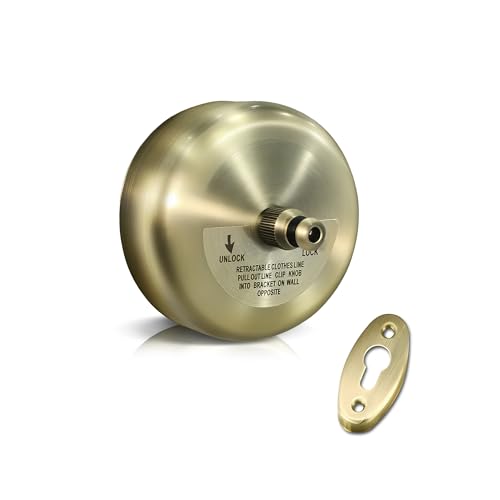 Retractable Clothesline,Stainless Steel Clothing Line Dryer with 9.2FT Nylon String for Shower Room Bathroom Laundry (Bronze) - size: Bronze