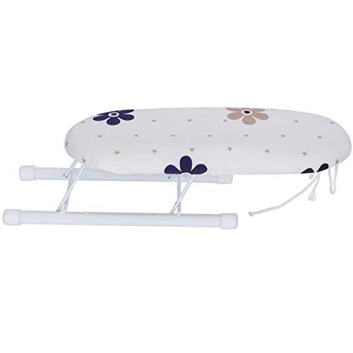 Iron Board Small,Tabletop Ironing Board Zifira Table Arm,Ironing Boards Mini Ironing Board Foldable Sleeve Cuffs Collars Ironing Table for Home Travel UseFashion Square Grid(Clusters of Flowers)