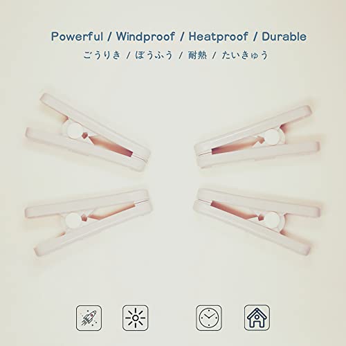 Strong Plastic Clothespins-16 Pack Heavy Duty Laundry Clothes Pins, Strong Clips, Non-Slip Clothes Pegs, Chip Clips, Hanger Clip, Rustless, Windproof, Heatproof-Gray - color: Gray