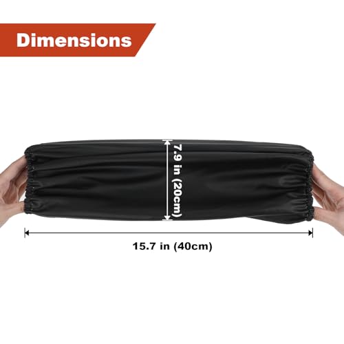 4 Pairs PVC Waterproof Arm Sleeves Covers – Oilproof, Acid & Alkali Resistant – Forearm Protectors for Cooking, Cleaning, Painting, Dog Grooming (15.76” x 7.88”, Heavy-Duty PVC)