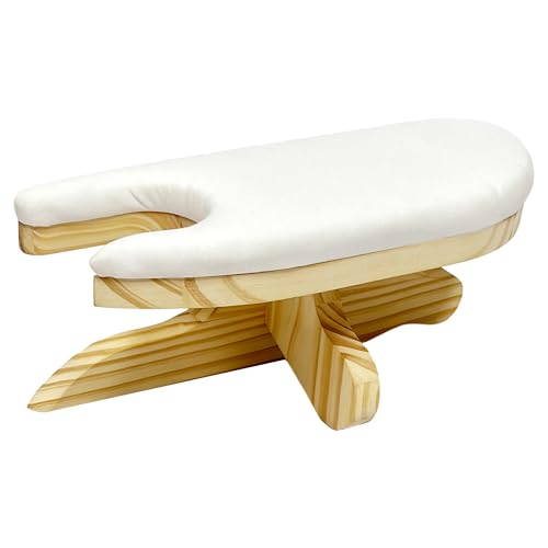 Tailors Ironing Board with Pine Wood Base, Cotton Cover Tailors Point Press Clapper - Protects Garments, Multi Pressing Board for Anywhere You Want - Seams, Collars, Cuffs, Points, Hems