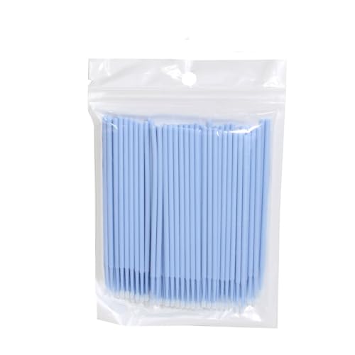 100PCS Mini Applicator Brushes 100 Pack Precision Micro Tips for Automotive Detailing, Micro Spray Gun Cleaning and Electronics Maintenance, Blue - color: Blue