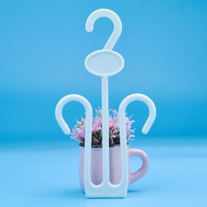 Thickened Plastic Shoe Display Hooks 15pcs for Shop Mall White - color: White