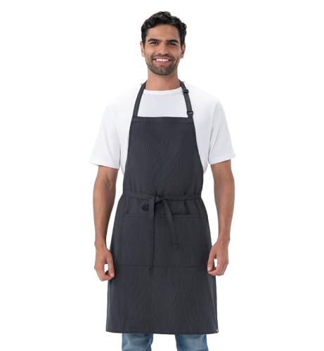 Chef Works Unisex Butcher Apron - color: Dark Grey