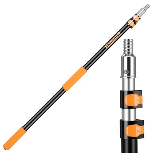 3.3-8 FT Telescopic Extension Pole Aluminum Paint Roller & Cleaning Pole - size: 8 Ft Orange