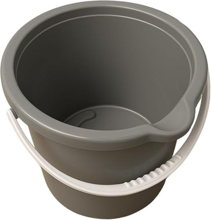 10QT (9.5L) Cleaning Bucket with Handle and Spout - Charcoal Grey