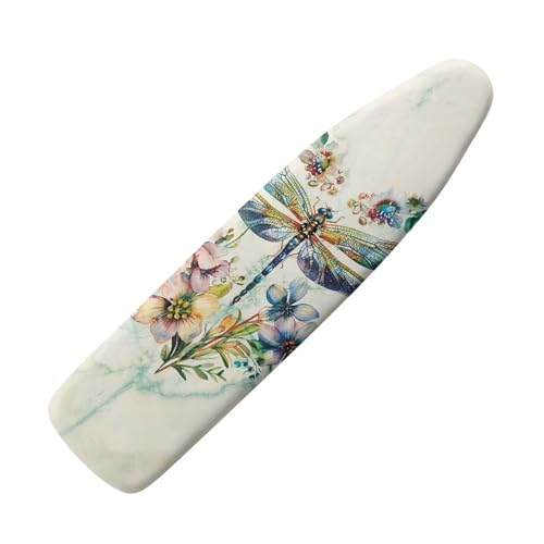 Dragonfly Ironing Board Cover Standard Size 15 x 54 Stain Resistant Fasteners Elastic Edge Ironing Cover Washable - color: Dragonfly