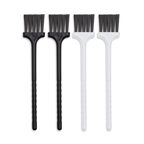 Keyboard Brush - Plastic Small Cleaning Brush for Juicer, Coffee Machine - Laptop & Computer Anti Static Brush - Narrow Keyboard Brush Cleaner for Window Track, Home, Office, 4 Pcs