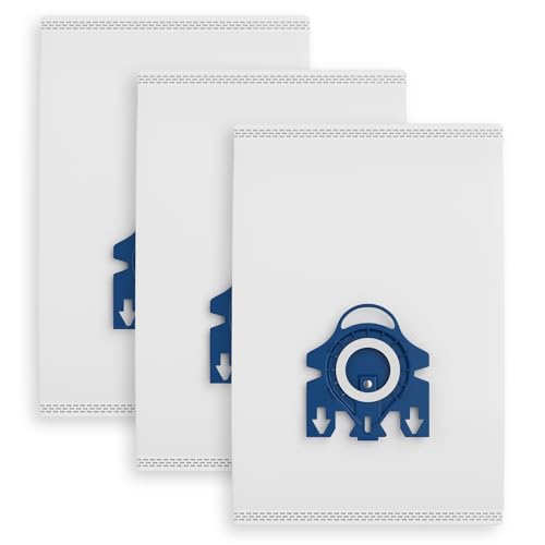 3 Pack 3D Dust Bags, Compatible with Miele GN Vacuum Bags - size: 3 PCS