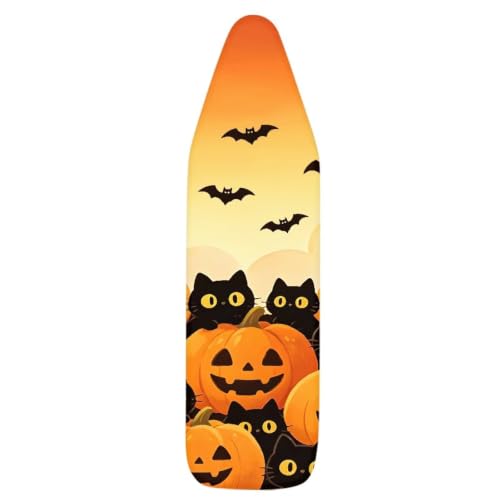 Bat Pumpkin Ironing Board Cover and Pad, Thick Scorch Resistant Padding Heavy Duty Iron Covers Standard Boards Iron Pad Covers Standard Boards - color: Bat Pumpkin5