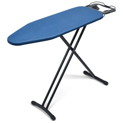 Duwee 12"x36" Ironing Board with Heat Resistant Cover Thicken Felt Pad - color: Blue