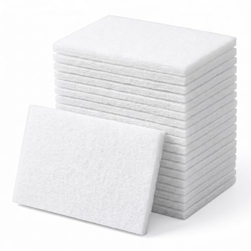 20 PCS Non Woven Scrubbing Pad,4x6 Inch Non Scratch Scouring Pad Light Duty
