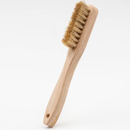 DadMode Laundry Stain Brush – Removes 25% More Stains – Beechwood Laundry Brush with Boar’s Hair Bristles – Ergonomic Handle for Clothes, Kids Messes & Tough Fabric Stains
