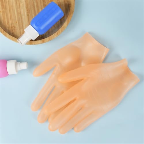 vodvob reusable silicone gloves, finger protectors for epoxy resin casting DIY crafts, household cleaning gloves - color: Orange