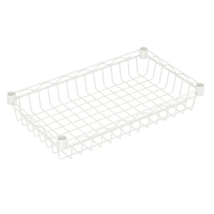 SINGAYE 6 Tier Shelf Wire Shelving Adjustable Storage Shelves Basket Rack - color: White, size: 4-Tier[17"Dx12"Wx50"H]