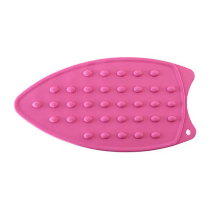 2Pack Silicone Iron Rest Pad, Thicker Series Hot Resistant Mat for Ironing Board, Easy to Use with Wall Hole and Multicolor for Home (Pink+Mint Green) - color: Pink+mint Green