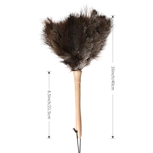 Ostrich Duster Fluffy Natural Feather Dusters - color: Natural-c-5pcs