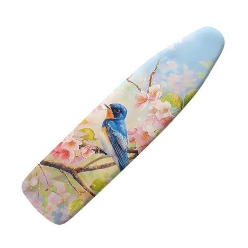 Bird Ironing Board Cover with Elastic Edge,Stain Resistant Ironing Board Cover and Pad Applicable Standard Size,Machine Washable - color: Bird