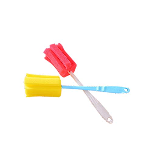 YEJI 10pcs Sponge Vacuum Cup Cleaning Brush Bottle Thermos Mug Cleaning Tool