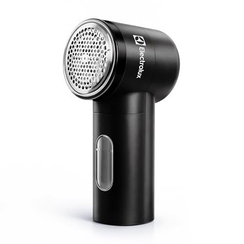 Electrolux Rechargeable Fabric Shaver | Compact Travel Lint Remover for Clothes & Furniture | Eliminates Fuzz & Pilling | 3-Speed Electric Lint Shaver with Type-C Fast Charging Port - Black - color: Black
