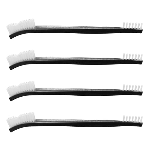 YoRise Double-Ended Car Cleaning Brushes, Nylon Stiff Bristles Detail Brush, Multifunctional Crevice Cleaning Brush for Car, Bicycle, Kitchen Sink, Bathroom Gaps, Corner, Small Spaces (4PCS) - size: 4PCS