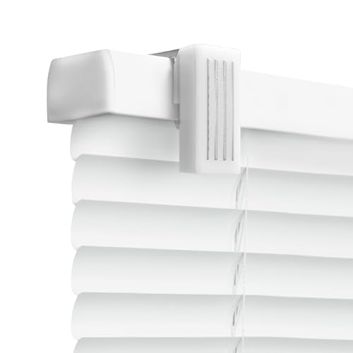 REGAL estate Strong Hold Magnetic Door Mini Blinds, White, 25 x 48 in - color: Magmount Mini Blinds - White, size: 25"W x 48"H