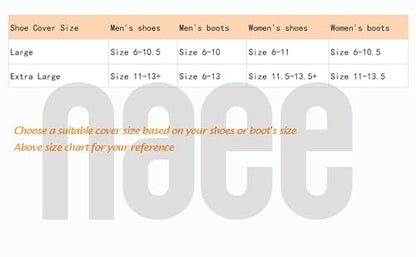 5 Pairs Waterproof Anti slip Washable Reusable Boots Cover Indoor Shoe covers (Large Grey) - color: Grey, size: Large