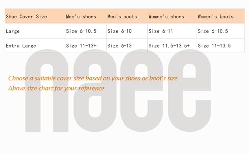 5 Pairs Waterproof Anti slip Washable Reusable Boots Cover Indoor Shoe covers (XL,Grey) - color: Grey, size: Extra Large