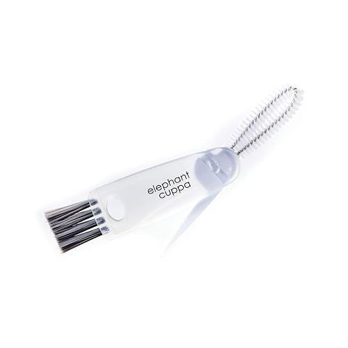 3 in 1 Cup Lid Cleaning Brush, Gap Cleaner, White - color: White