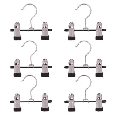 Adjustable Stainless Steel Shoe Rack Pants Folder Multi-Functional Portable Travel Laundry Washing Machine Rack Hooks Socks Clip Boot Hanger Set of 6 (6) - color: 6