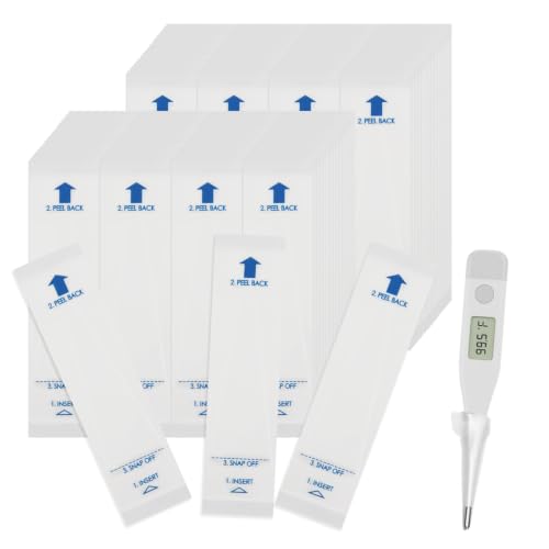 100 Pack Thermometer Probe Covers,Disposable Thermometer Sleeves,Universal