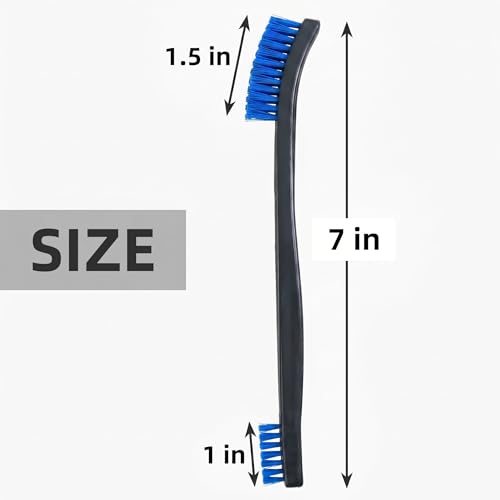 20 Pack Miaozhun Double-Ended Gun Cleaning Brush, 7 Inch Blue Nylon Bristle Brushes, Gun Cleaning Supplies Kit, All Purpose Crevice and Detail Cleaning Brushes - color: Blue Nylon Brush