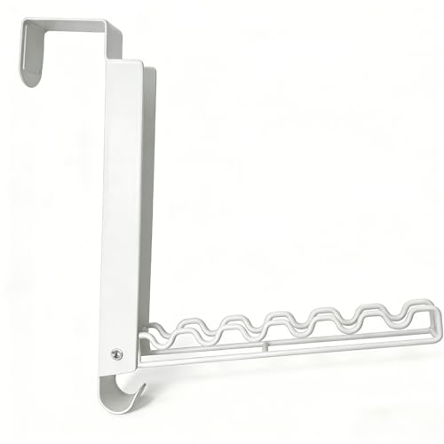 1 Pack Foldable Over The Door Drying Rack, Space Saving Portable Laundry Hanging Organizer, No Drilling Multipurpose Storage for Bathroom Closet Dorm, White - color: 1-White